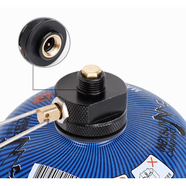 Customized Support OBM Black Orange Camping Stove Burners Propane Tank Refill Adapter