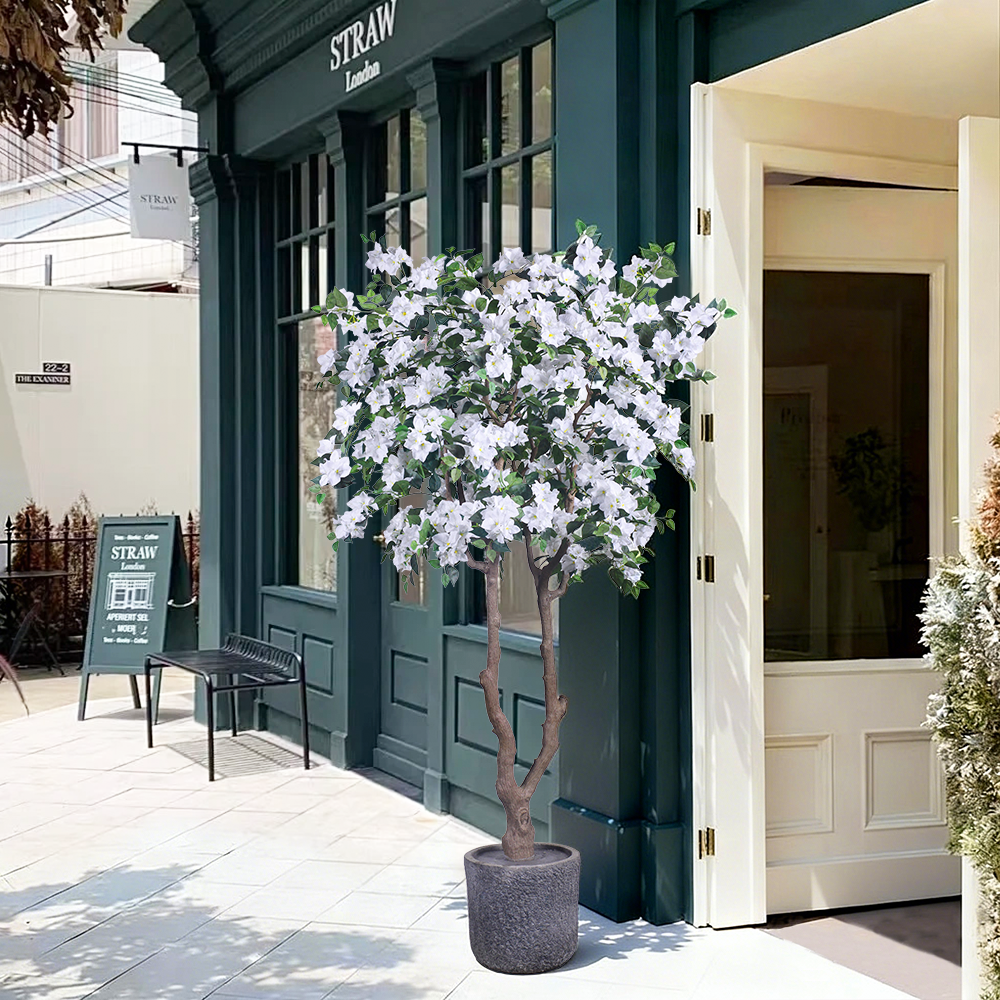 Wholesale 220cm Artificial Bougainvillea Plant - Model B White - Haihong Factory Direct | Realistic Outdoor Decor | Bulk Supply for Landscaping