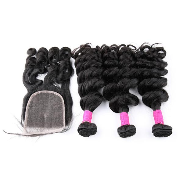 6A Grade Charming Brazilian Human Hair Big Curl , Avoid Kntos , Durable