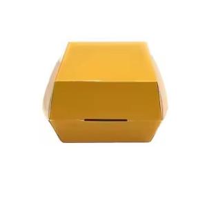 Custom Biodegradable Kraft Burger Box Eco-Friendly Fast Food Packaging
