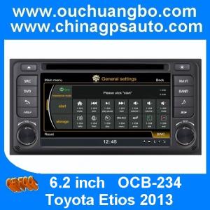 Quality Ouchuangbo S100 platform 6.2 inch Toyota Etios 2013 audio DVD head unit GPS navigation OCB-234 for sale