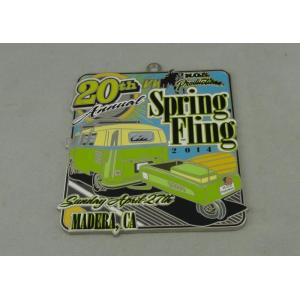 Synthetic Enamel Custom Medal Silver Plating For Spring Fling 2014