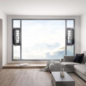 Soundproofed Aluminum Casement Windows with Good Airtightness