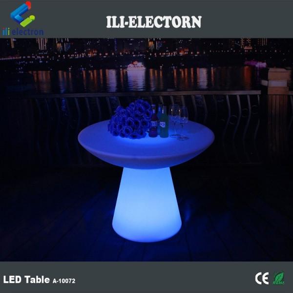 Modern remote control PE plastic led luminous table