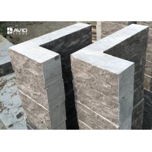 Chiselled Surface Natural Limestone Tiles Wall Cladding Color Remain Stable