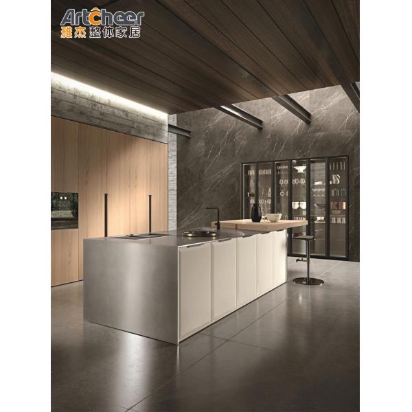 Modern Particleboard Inox Storage Industrial Stainless Steel Kitchen Cabinet with Door
