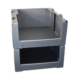 Electroinic Packing Corrugated Plastic Box Stackable For OEM Acceptance