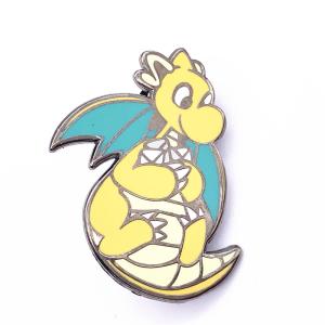 Popular Custom Printed Lapel Pins , Plated Gold Hard Enamel Badges