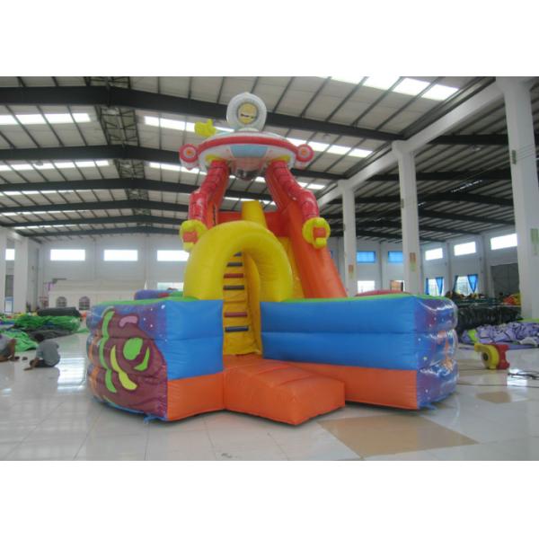 Space Theme Commercial Inflatable Water Slides Digital Printing High Slide