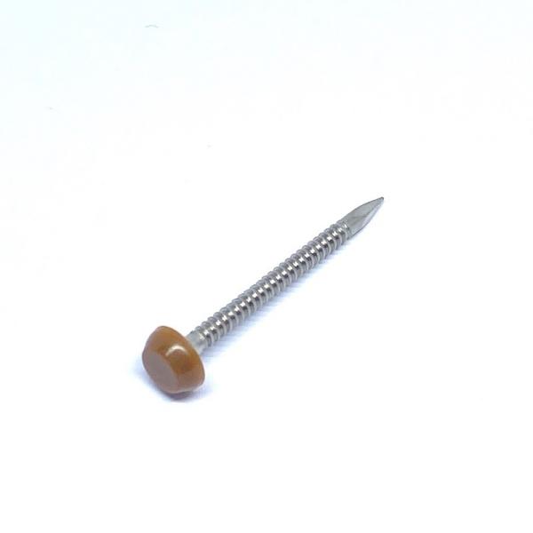 Buy Annular Ring Shank Polytop Nails / Pins Stainless Steel Cladding 40mm at wholesale prices