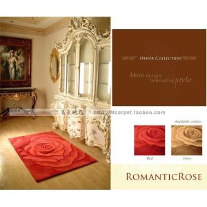 Quality Romantic Rose Handtufted Acrylic Carpet And Rug for sale