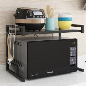 Double Layer 50KG Loading Steel Kitchen Basket Rack For Microwave