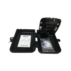 wall/pole Black Outdoor Fiber Optic Distribution Box with SC adapter and pigtail