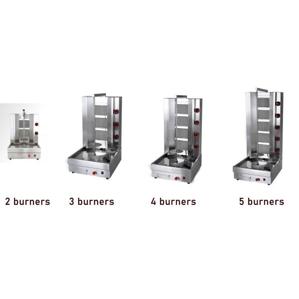 Chicken Meat Commercial Stainless Steel Shawarma Machine with Energy Saving Standard
