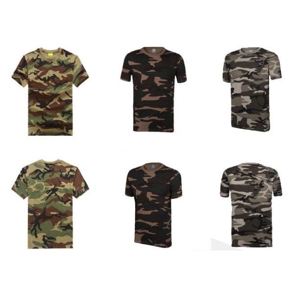 Professional Short Sleeve Camouflage T Shirt Printing For Man