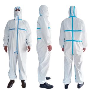 Custom Made Disposable Body Suit , Breathable Disposable Coveralls