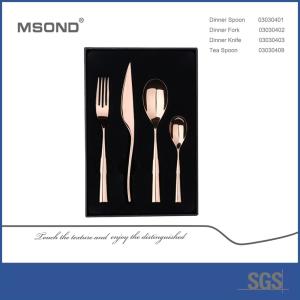 China Customized Logo 18/10 Luxury Stainless Steel Cutlery on sale