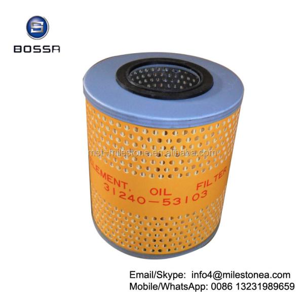 Auto element oil filter 31240-53103 for Japan truck