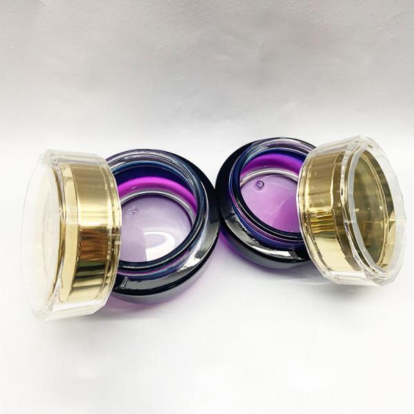 Round Straight Glass Cream Jars Frosting 50g 30 Gram For Cosmetic Packaging