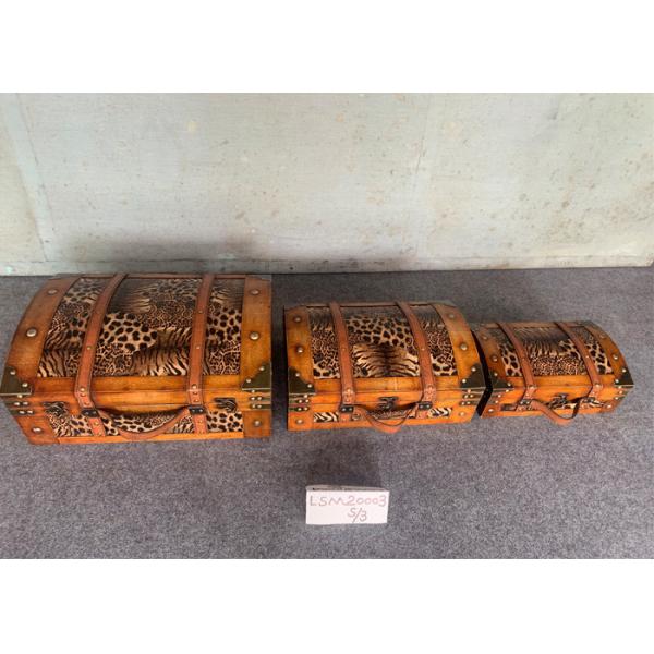 Buy L45x33.5x20.5 SENMIN Plywood PU Wooden Suitcases at wholesale prices