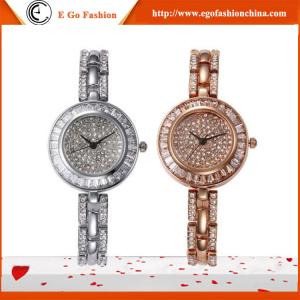 YQ03 Hotsale Watches Woman Luxury Rose Gold Silver Watch Full Diamond Watch