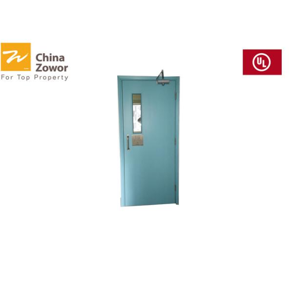 Buy Red Powder Coating Self Closing Commercial Fire Rated Doors/ Steel Doors/ 45 mm Thick at wholesale prices