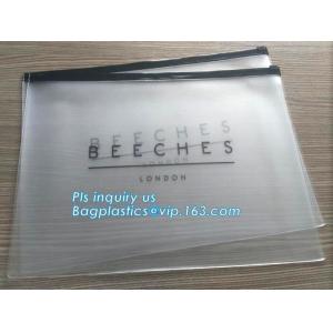 Cosmetic Packaging Customized Clear PVC Travel Slider Bag/Manufacture pvc
