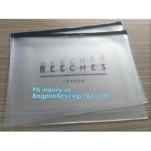 Cosmetic Packaging Customized Clear PVC Travel Slider Bag/Manufacture pvc