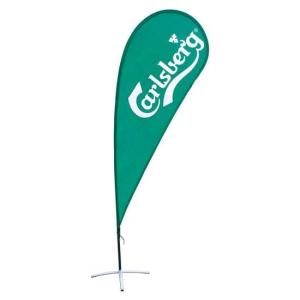 65g fabric Teardrop Beach Flag , Aluminum Pole Advertising Feather Flags