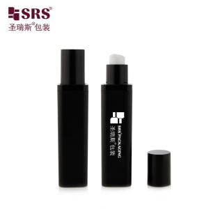 Empty PET Replaceable Double Wall Square Shape Custom Color Facial Serum Airless