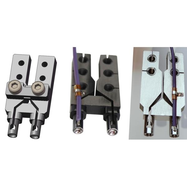 Dual-head Heat Staking Tip with Simultaneous Heat Staking of Two Plastic Stakes