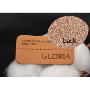 Customized Embossed Logo Jean Leather Patches For trademark Label