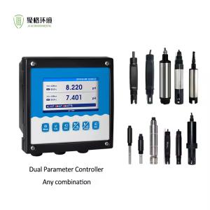 Buy cheap Dual Channel Water Quality Monitor PH ORP Conductivity Dissolved Oxygen ISE from wholesalers