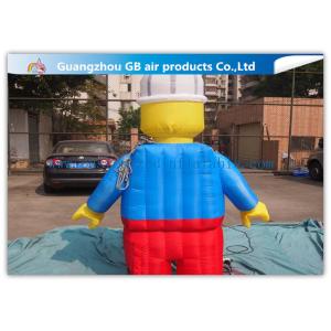 Nylon Inflatable Cartoon Characters , Inflatable Lego Model With Beautiful And