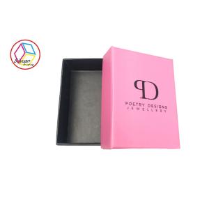 Red Personalized Jewelry Gift Boxes Drawer Shape Recyclable Feature