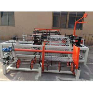 3.8kw Diamond Mesh Making Machine , Fully Automatic Chain Link Fence Machine
