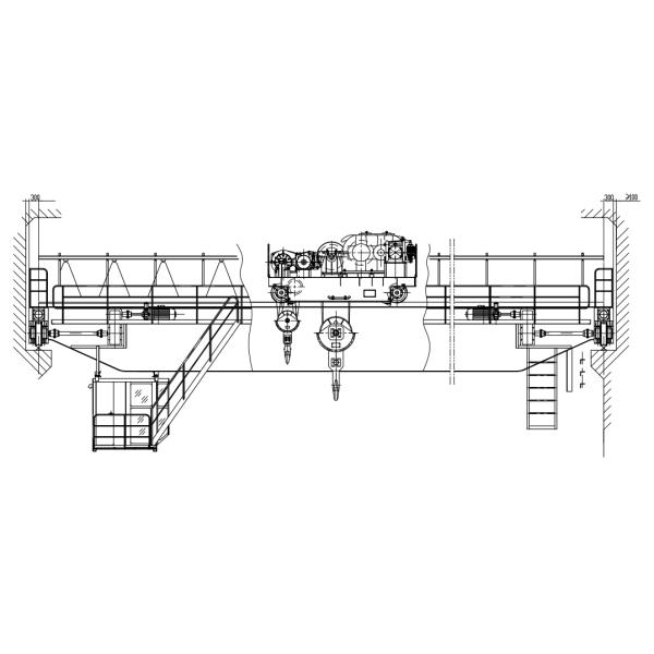 Lifting Cabin Control Double Girder Overhead Travelling Crane