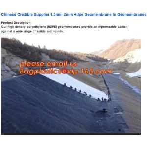 0.75mm Geomembrane for Irrigation Water storage Pond, 00:10 Impervious membrane