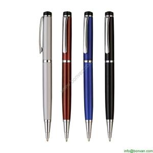 Quality business metal pen, imprinted gift hotel logo pen for sale