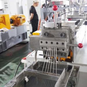 Plastic Filler Masterbatch Machine , PP PE Twin Screw Extruder Granulating