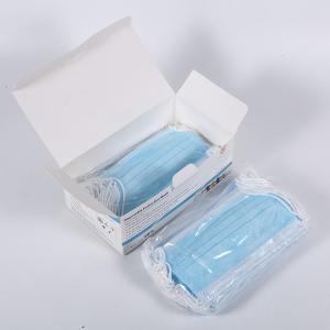 Disposable breathable ear loop mask 3 layers fashion blue mask