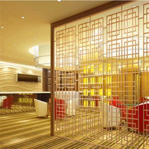 sheet metal fabrication stainless steel folding screen room divider from China