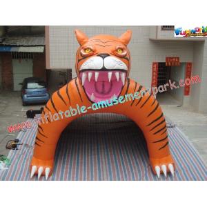 Custom Inflatable Party Tent , Tiger Tunnel Tent For Advertising