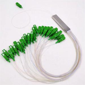1260-1650nm 1x2 1x4 1x8 1x16 PLC splitter 1x32 single mode APC steel tube fiber