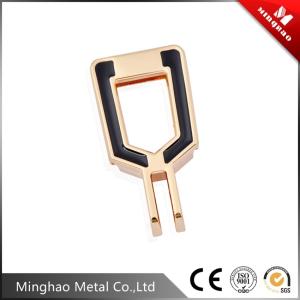 Fancy black 26.3*52.25mm square zinc alloy metal accessories