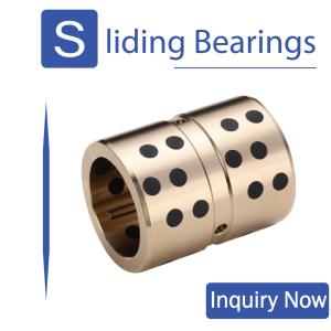 ZCuSn6Zn6Pb3 Graphite Sleeve Bearings Hydraulic Engineering Self Lubricating