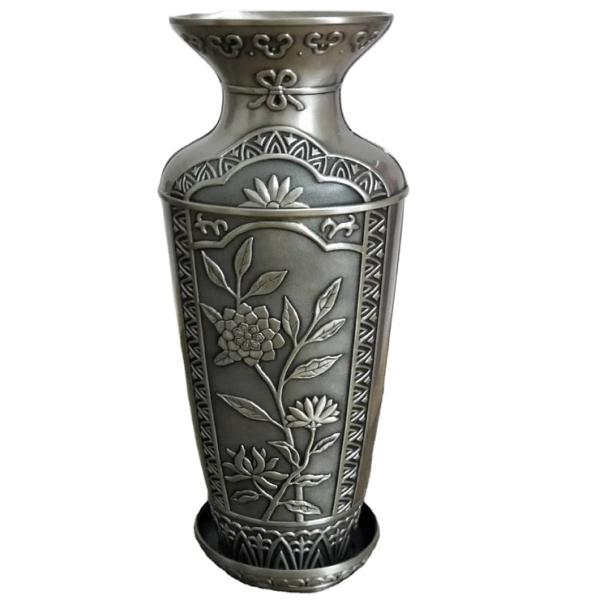 Stainless steel metal flower pot and vases