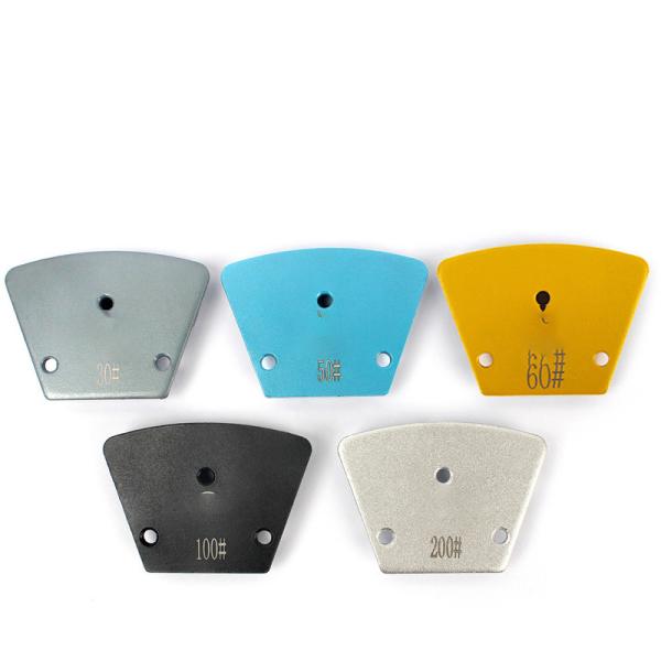 Trapezoidal Concrete Grinding Disc 10mm Grit 100 With Quadrilateral Cutter Head