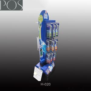 cosmetic floor display stand with double sides