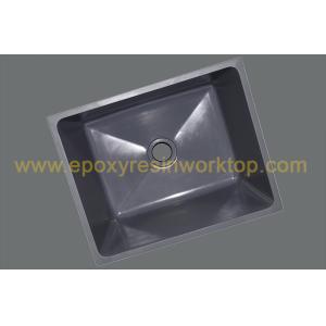 Rectangular black epoxy undermount counter top sinks for hospital